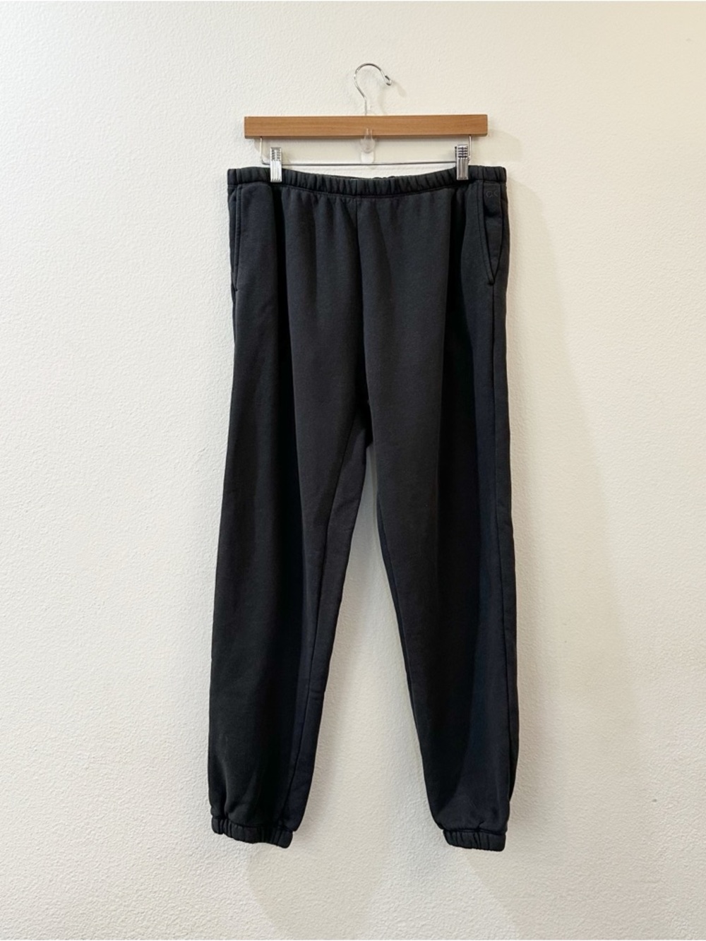 Outerknown Charcoal Gray Organic Linen Cotton  Blend Sweatpants Joggers Size M
